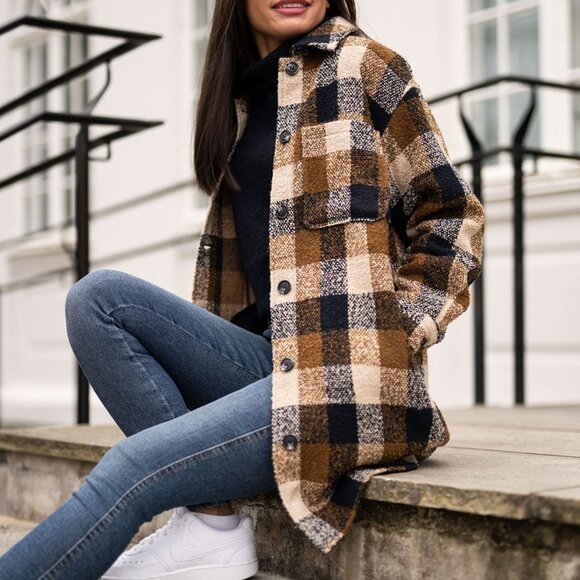 ICHI JACKET / SHACKET SHORT COAT - Picture 1 of 4